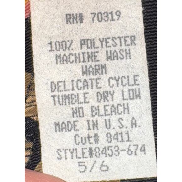 Vintage 90s Floral Mini Skirt XS Dark romantic Grunge Whimisgoth Indie Boho - Picture 6 of 11